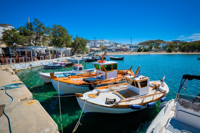 Milos fishing village