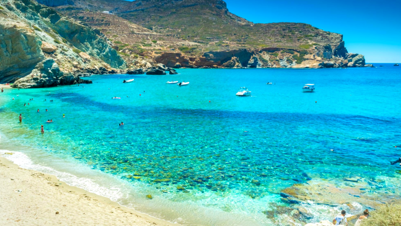Amazing Agali beach - Folegandros Island Greece