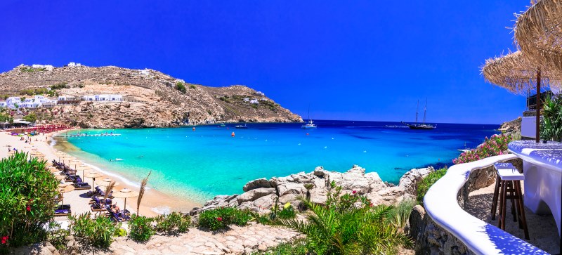 Super paradise beach Mykonos Island
